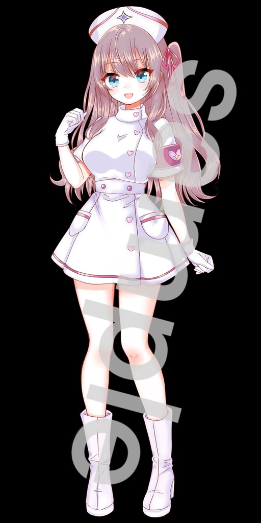 ナース衣装の女の子立ち絵