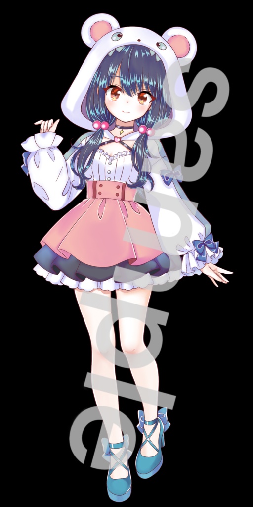 着ぐるみの女の子立ち絵7