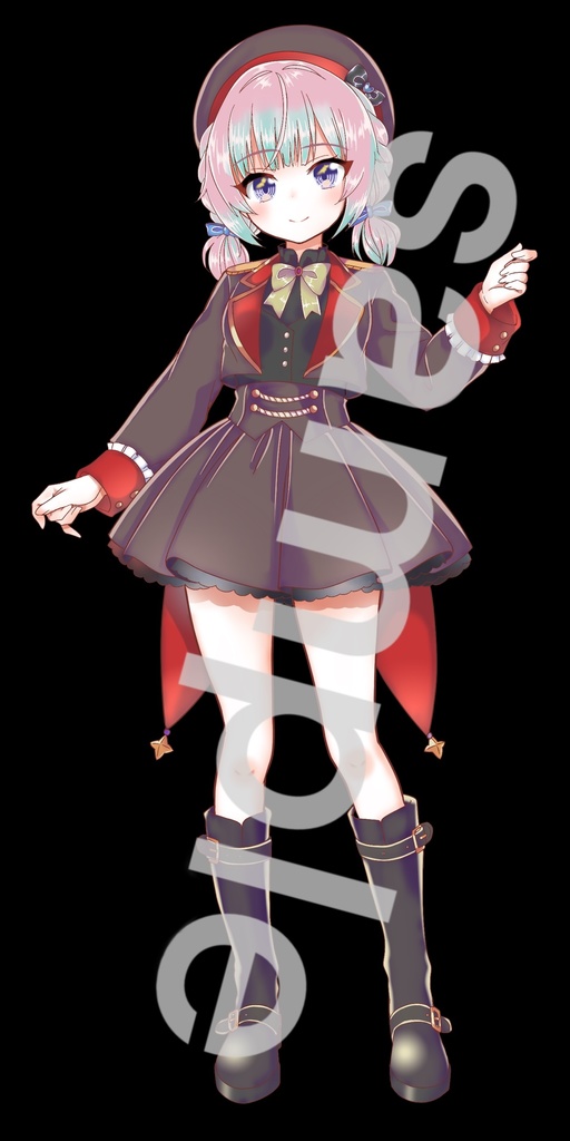 ファンタジー衣装の少女48(表情20種類)