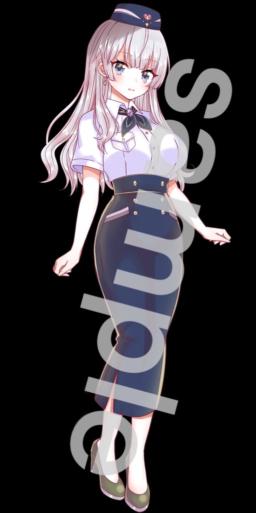 教師・OL風の女の子立ち絵24