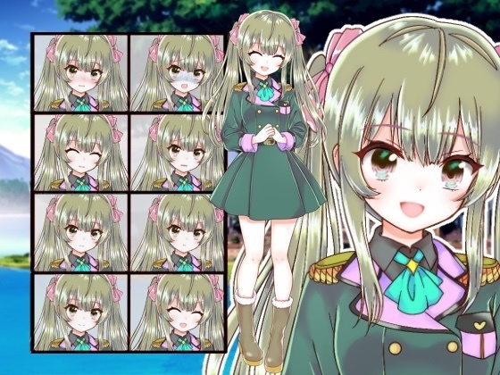 ファンタジー衣装の少女立ち絵49