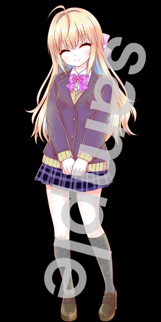 制服の女の子立ち絵46