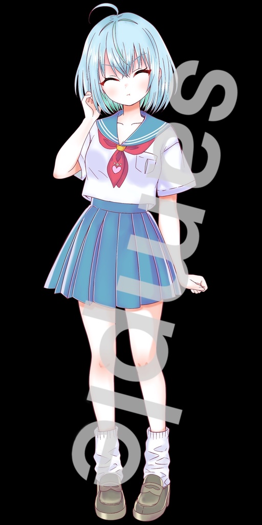 制服の女の子立ち絵47