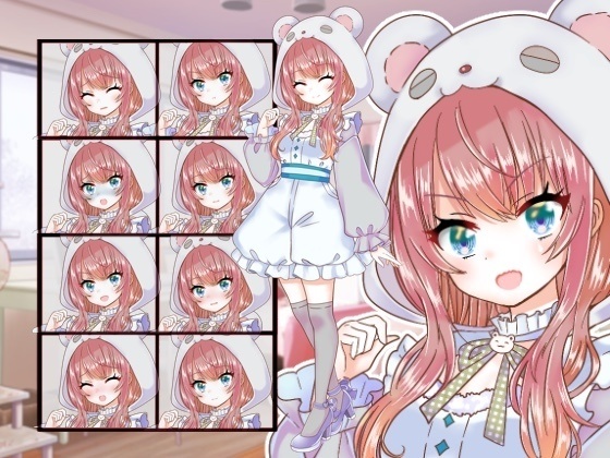 着ぐるみの女の子立ち絵8