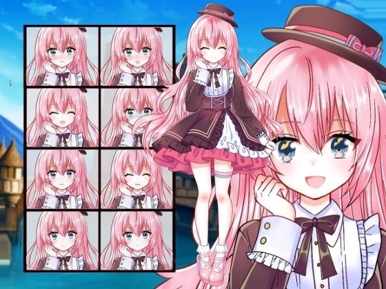 ファンタジー衣装の少女立ち絵53