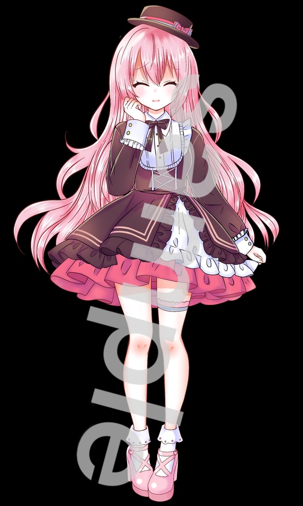 ファンタジー衣装の少女立ち絵53