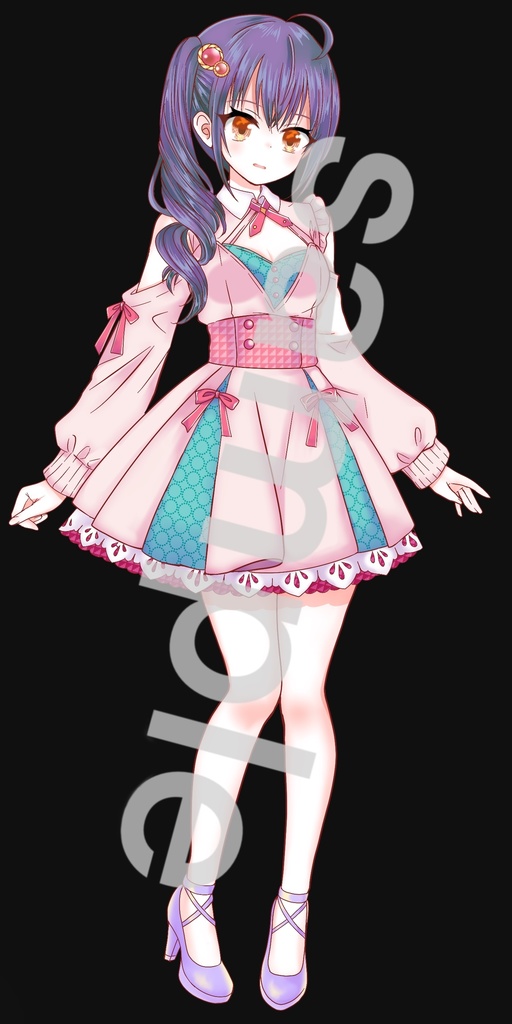 ファンタジー衣装の女の子立ち絵54