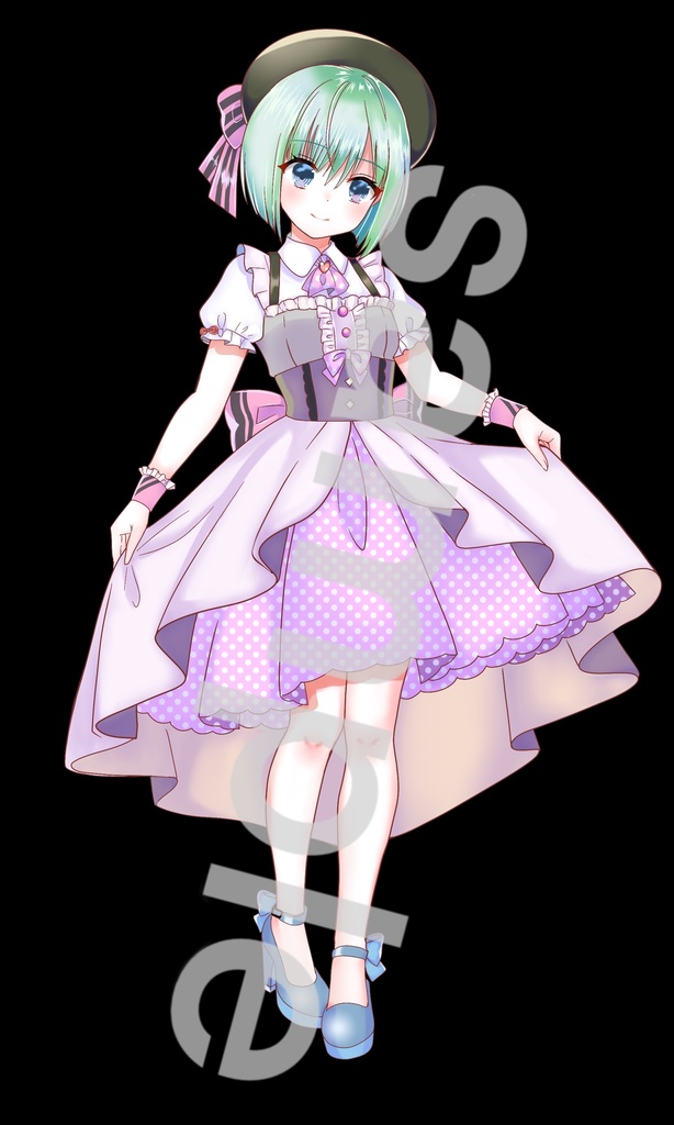 ファンタジー衣装の少女立ち絵55