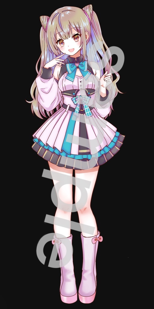 ファンタジー衣装の少女立ち絵56