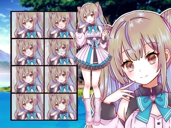 ファンタジー衣装の少女立ち絵56