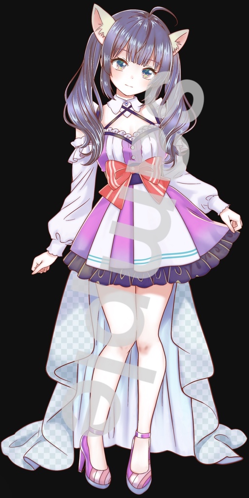 ねこ耳少女立ち絵9