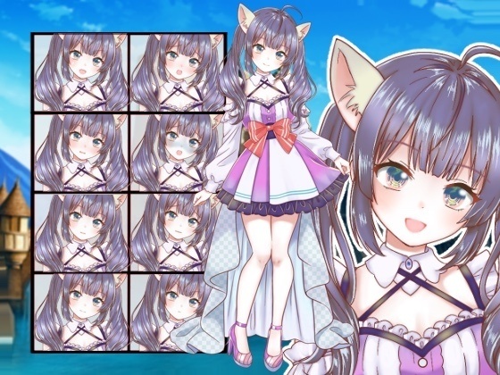 ねこ耳少女立ち絵9