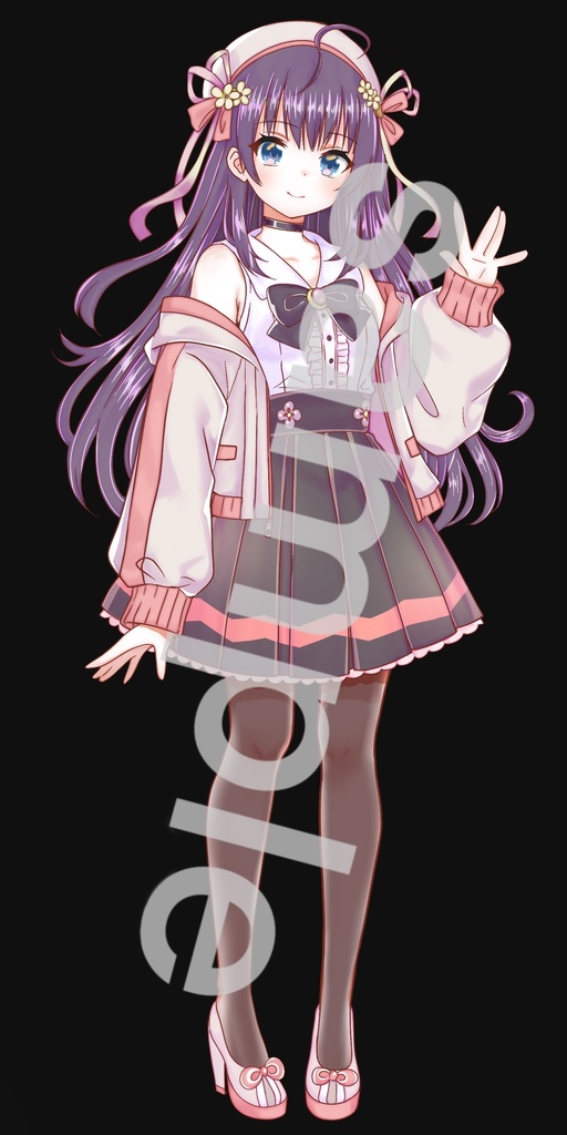 私服の女の子立ち絵30