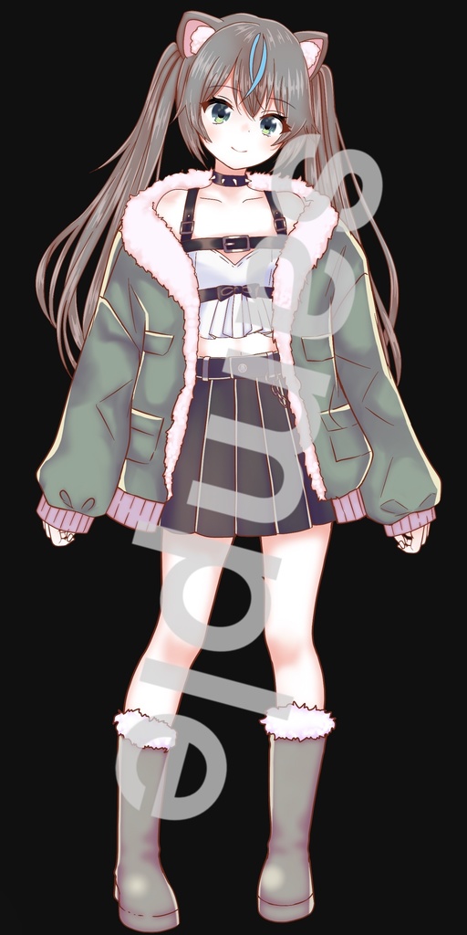 ねこ耳少女立ち絵10