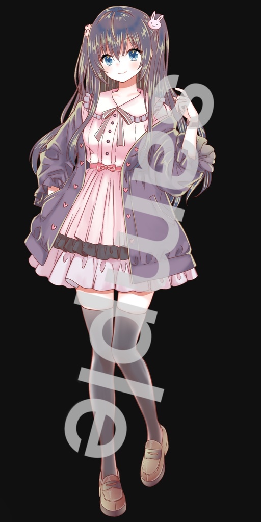 私服の女の子立ち絵31