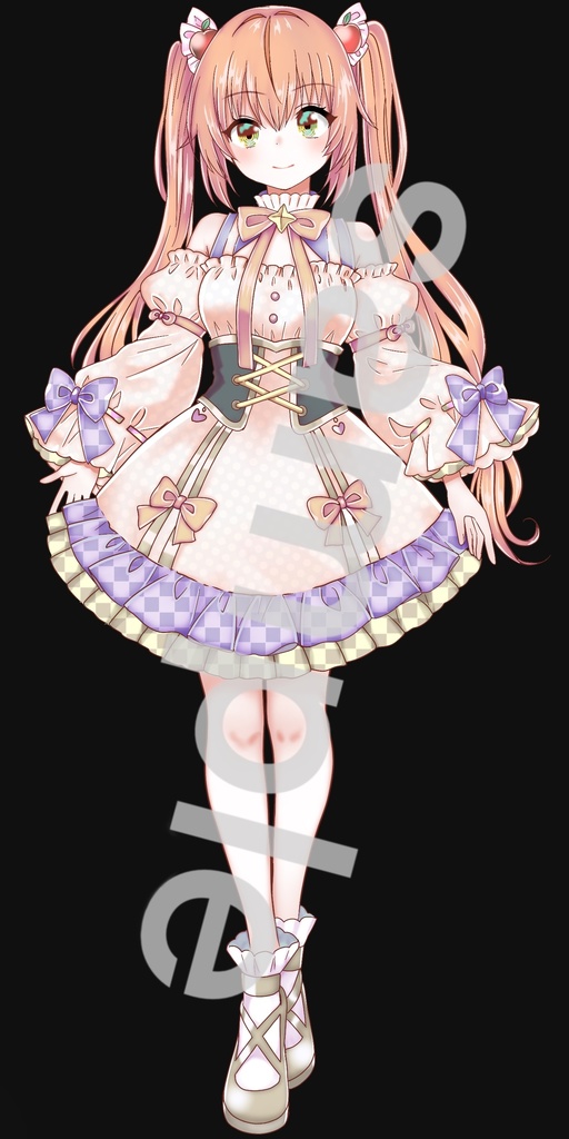 ファンタジー衣装の少女立ち絵60