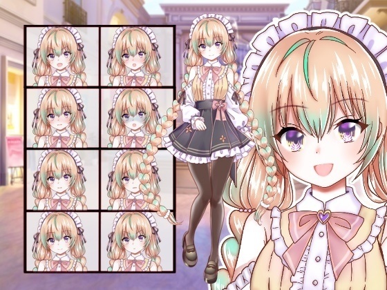 ファンタジー衣装の少女立ち絵61