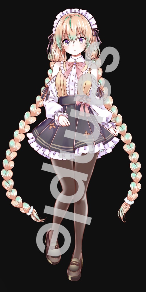 ファンタジー衣装の少女立ち絵61