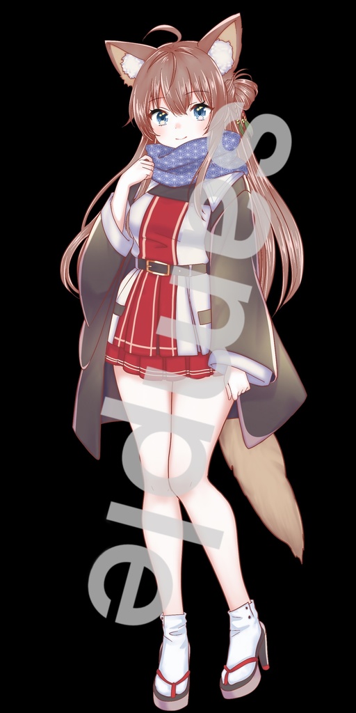 和装風衣装の女の子立ち絵16