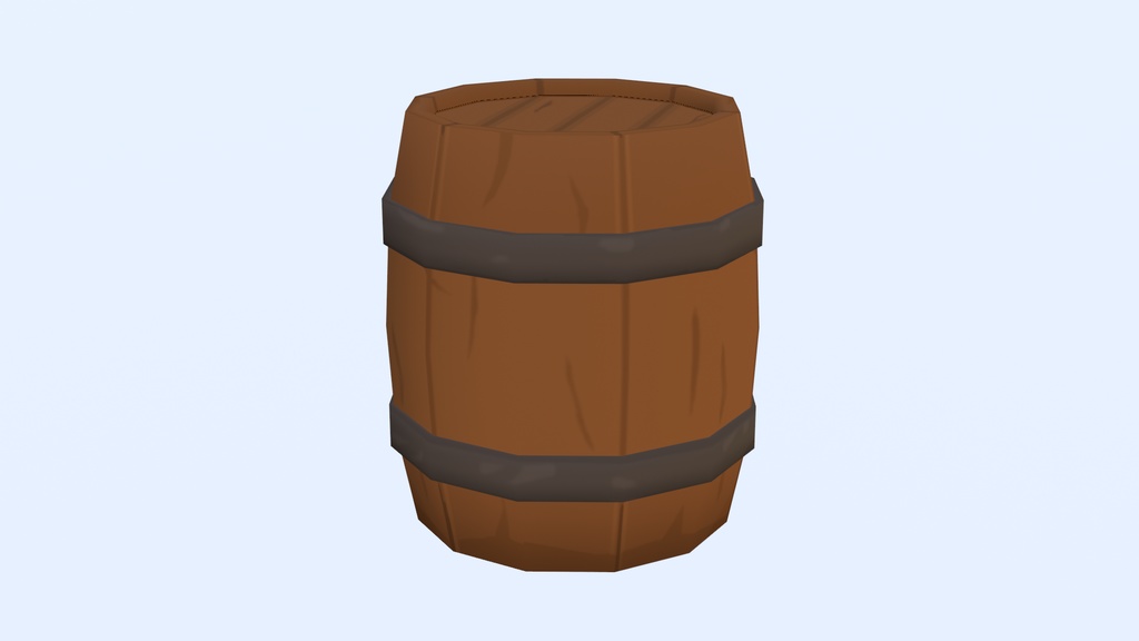 ローポリ　樽