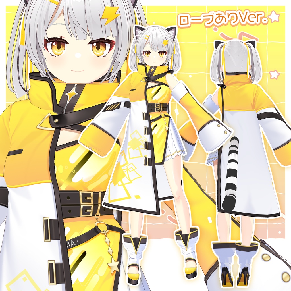 【VRoid / VRM model】雷鳴-らいな-