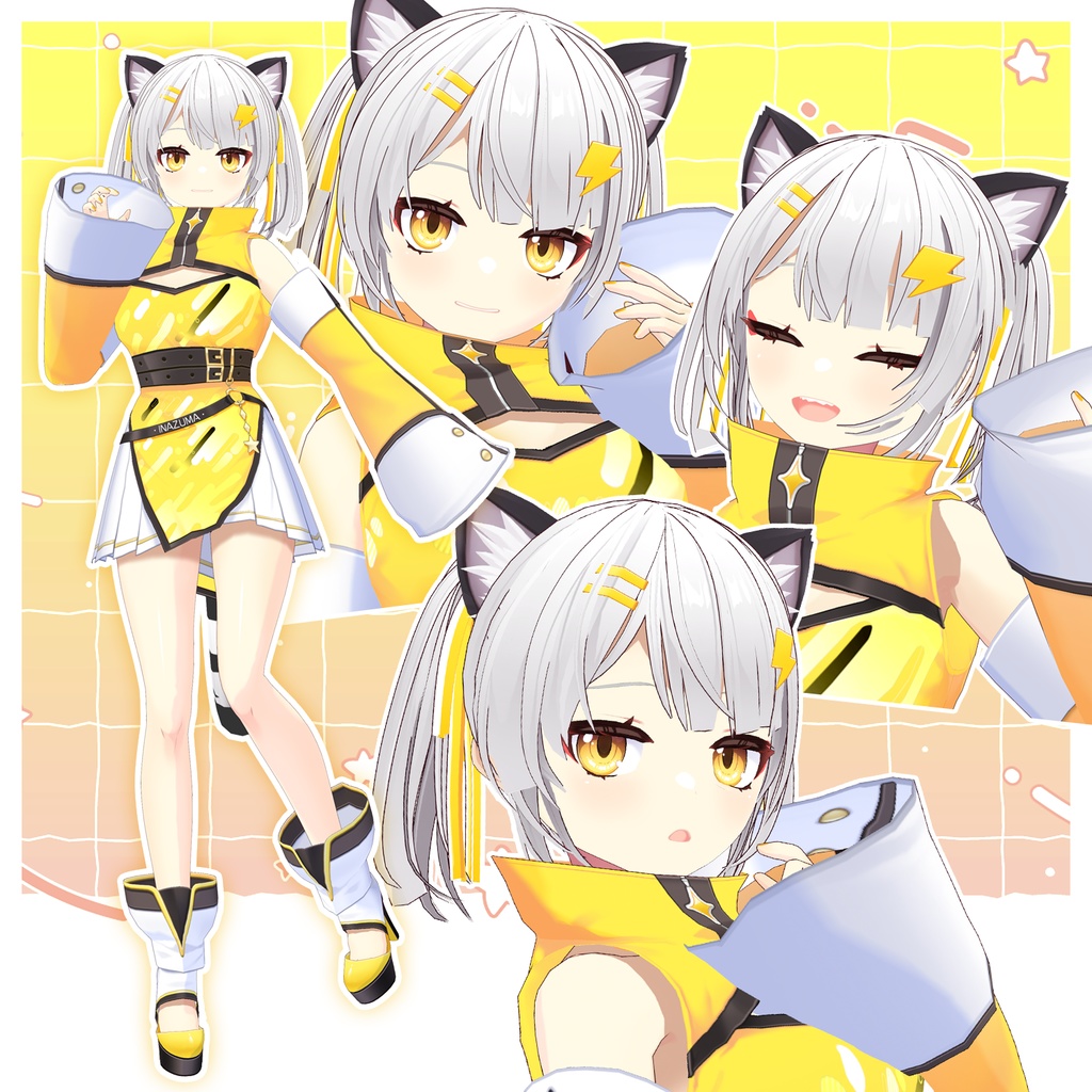 【VRoid / VRM model】雷鳴-らいな-