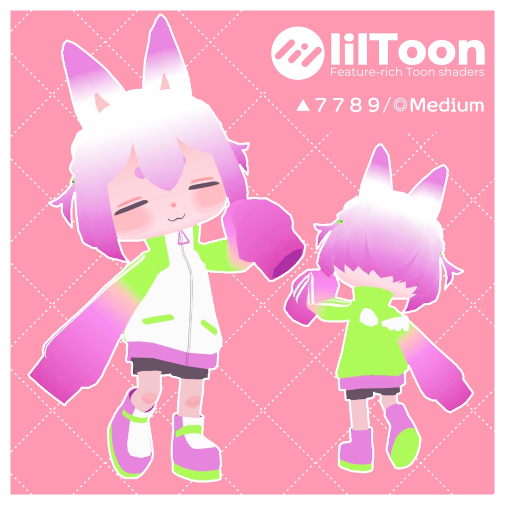 【無料/Quest対応】オリジナル3Dモデル『なんなん』Nan-nan v1.0.1