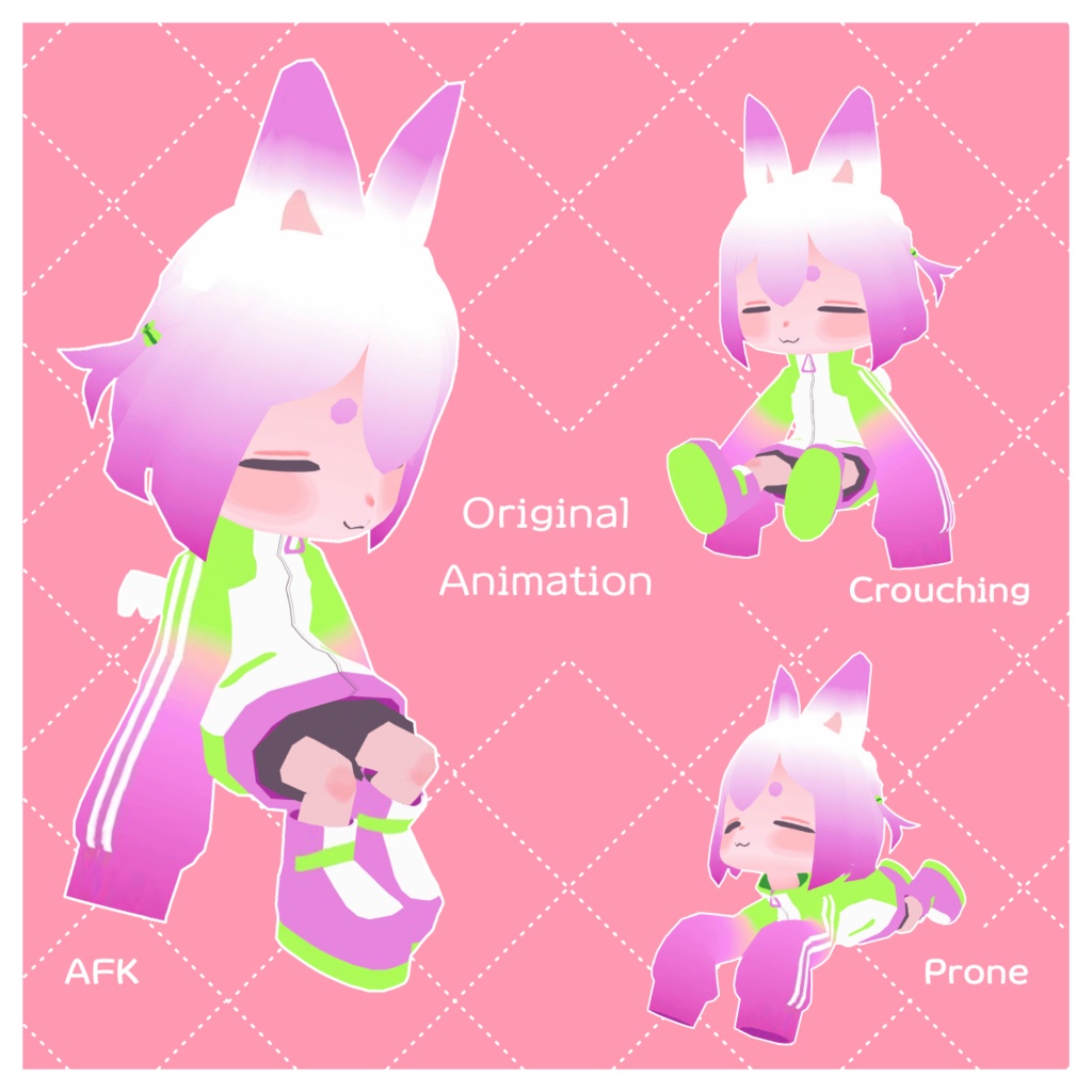 【無料/Quest対応】オリジナル3Dモデル『なんなん』Nan-nan v1.0.1