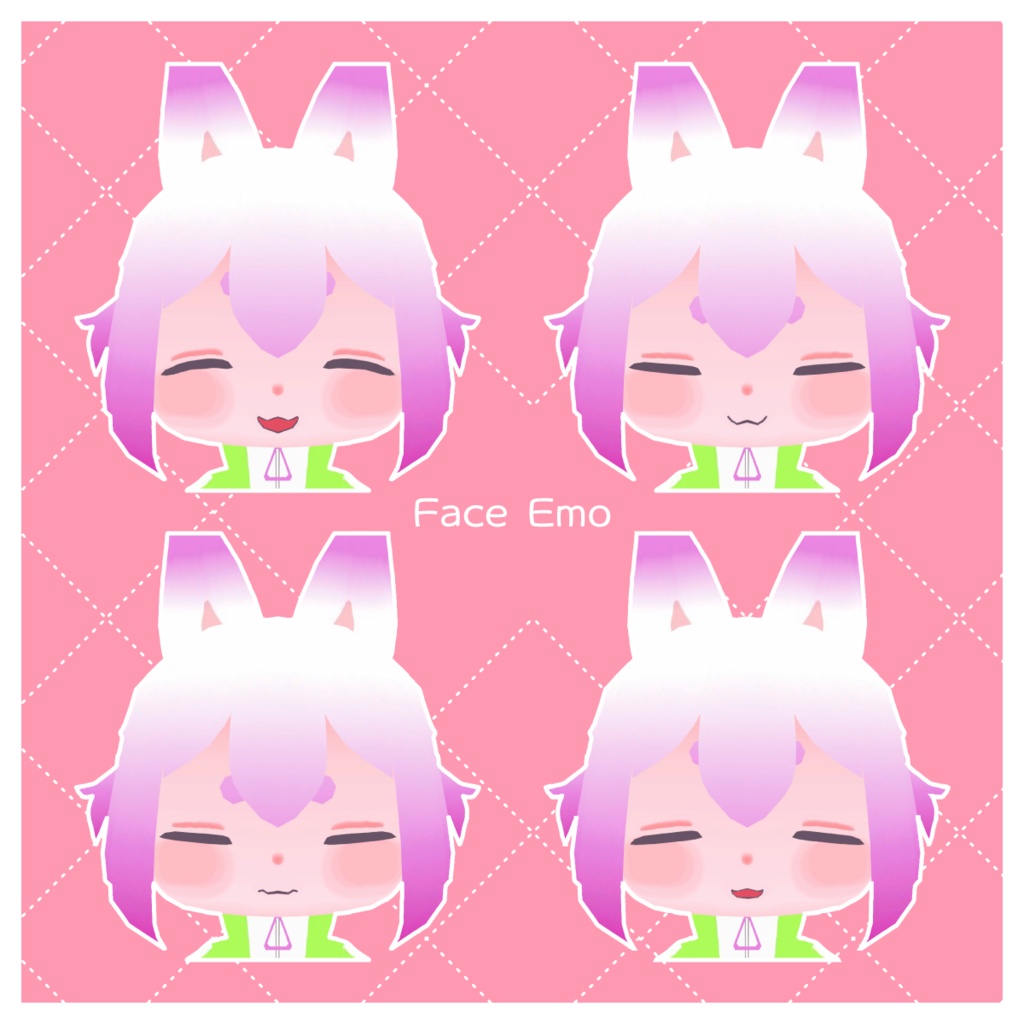 【無料/Quest対応】オリジナル3Dモデル『なんなん』Nan-nan v1.0.1