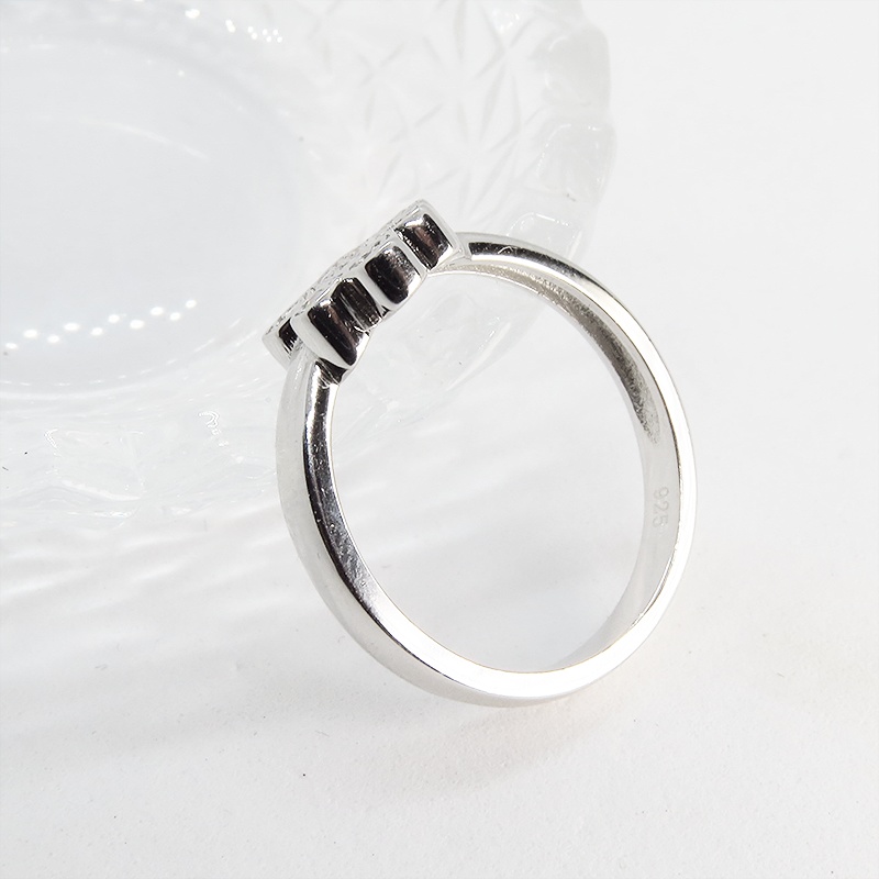 肉球モチーフのリング ピンキーリング シルバー925 キュービックジルコニア 9号 10号 13号 猫好き 犬好き