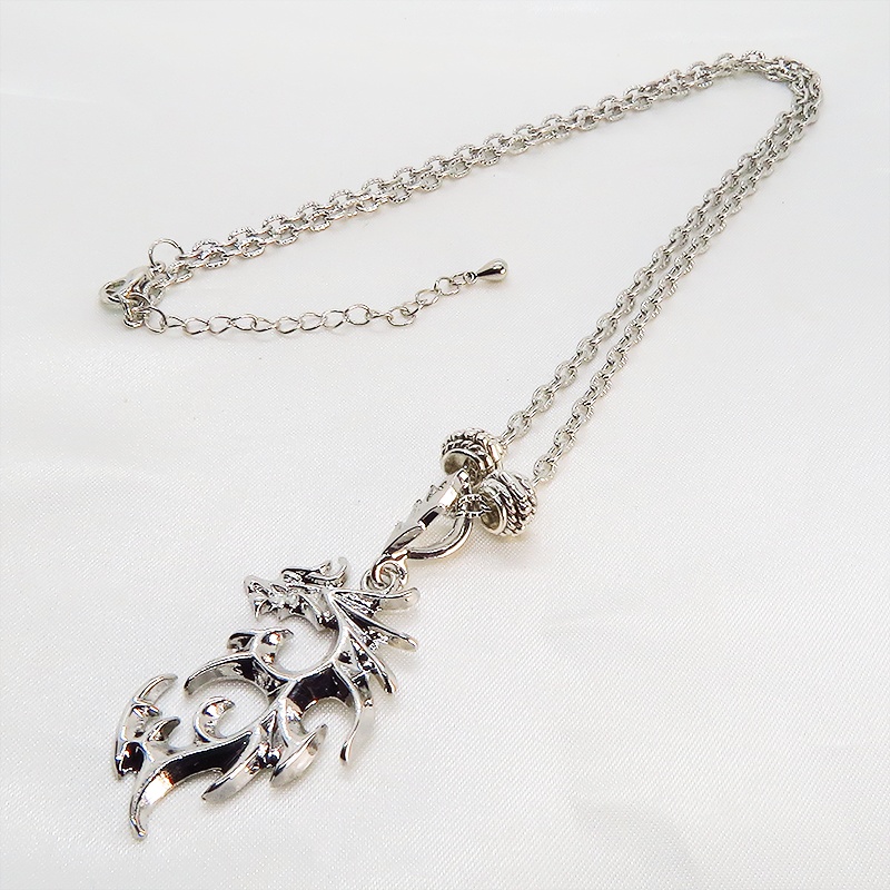 シルバードラゴンのネックレス 銀龍 シルバー925PLD 模様付チェーン アジャスター付 長さ調整可