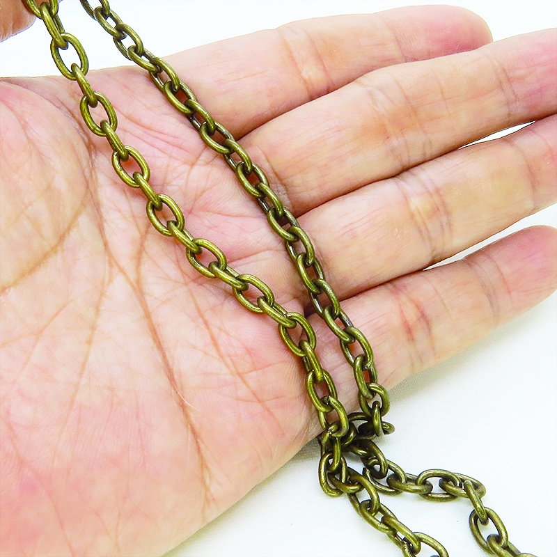 アンティークゴールド ゴシック調ロザリオと歯車を組合せた重厚スチームパンクネックレス 長さ調整可