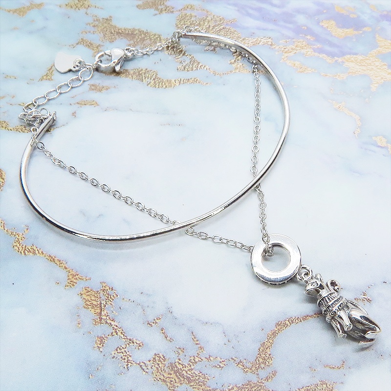 シルバー925 バステト 猫の神様 エジプト 猫モチーフ バングル&ブレスレット