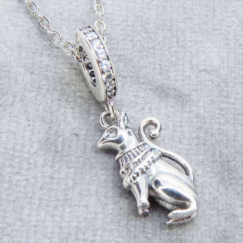 シルバー925 バステト 猫の神様 エジプト 猫モチーフ バングル&ブレスレット