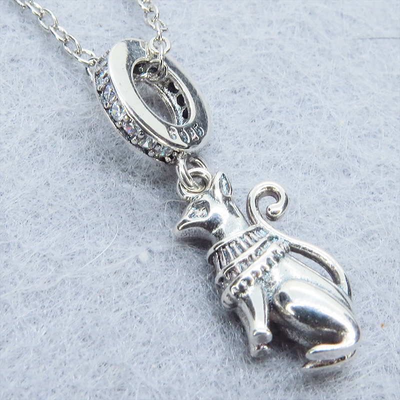 シルバー925 バステト 猫の神様 エジプト 猫モチーフ バングル&ブレスレット