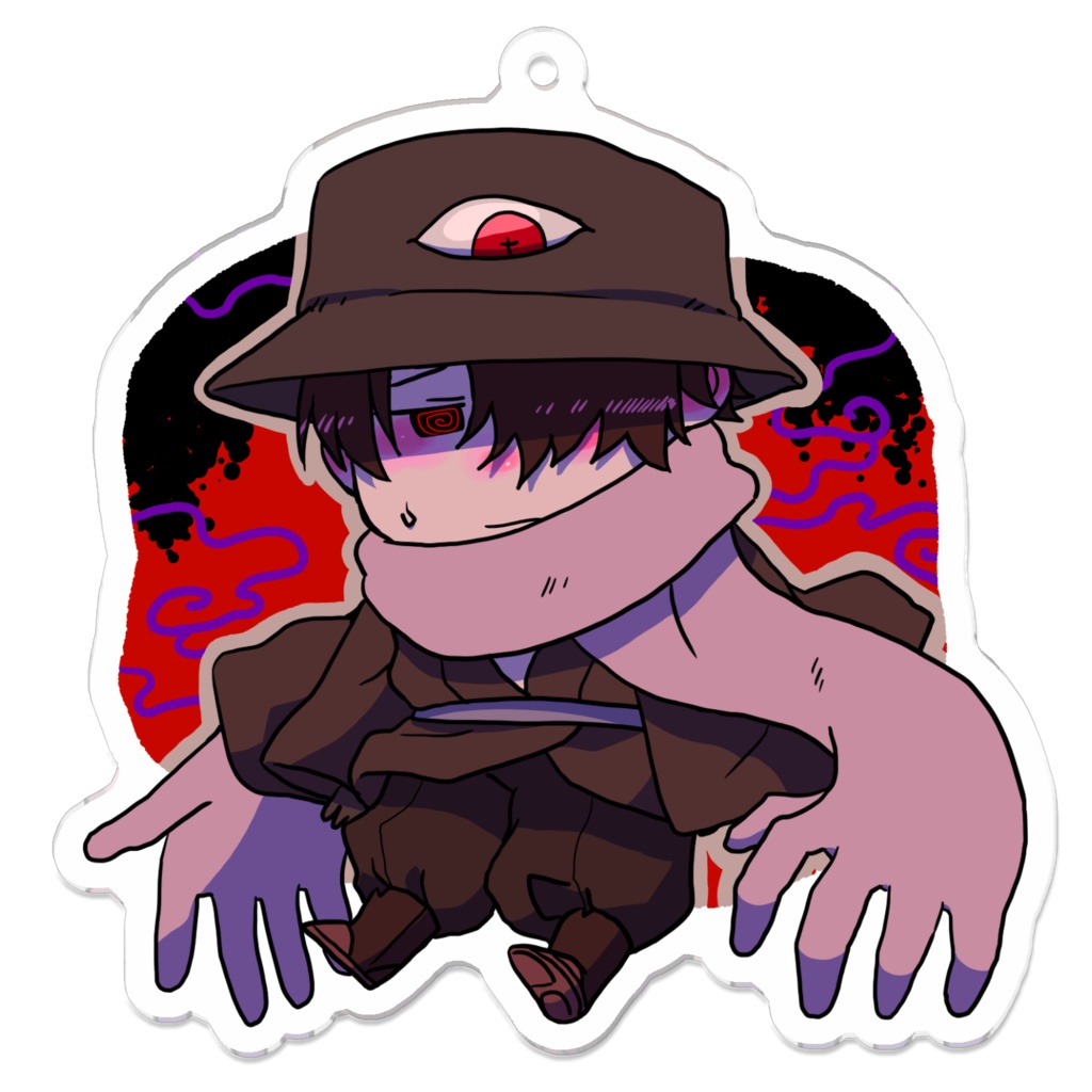 ヨイのアクリルキーホルダー(コーティング有)