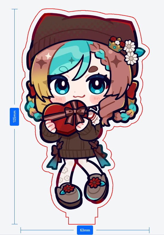 アクリルスタンド~バレンタインの私服~