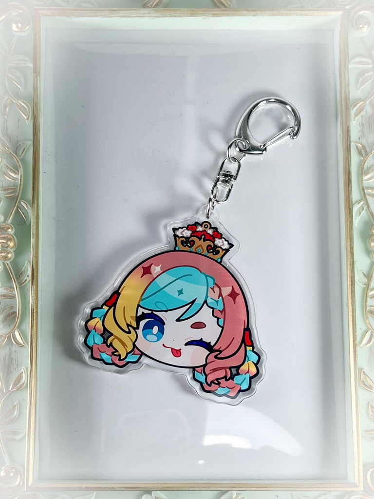 アクリルキーホルダー~ぺろりん顔~