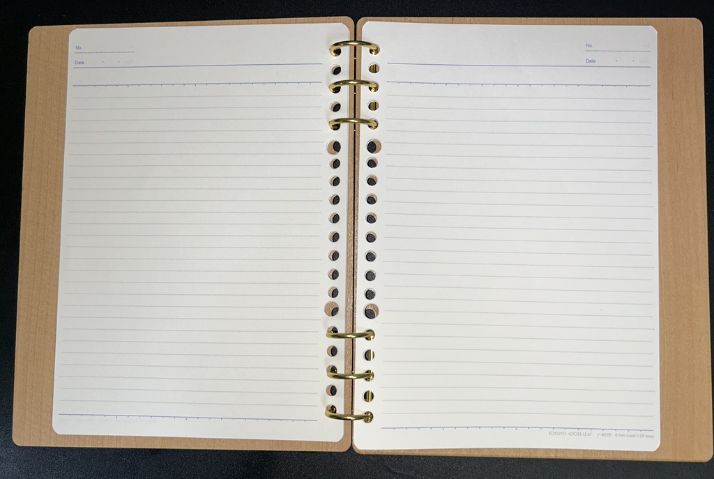 Wood Notebook (誕生花×干支)