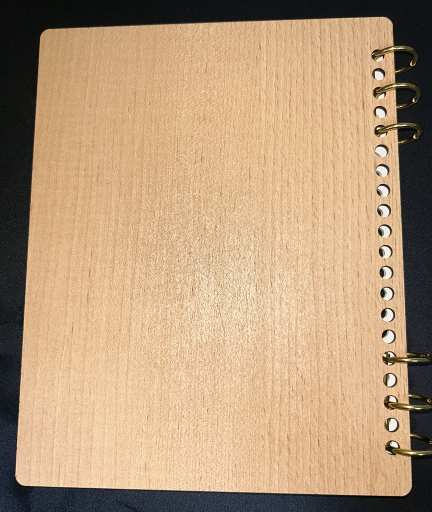 Wood Notebook (誕生花×干支)
