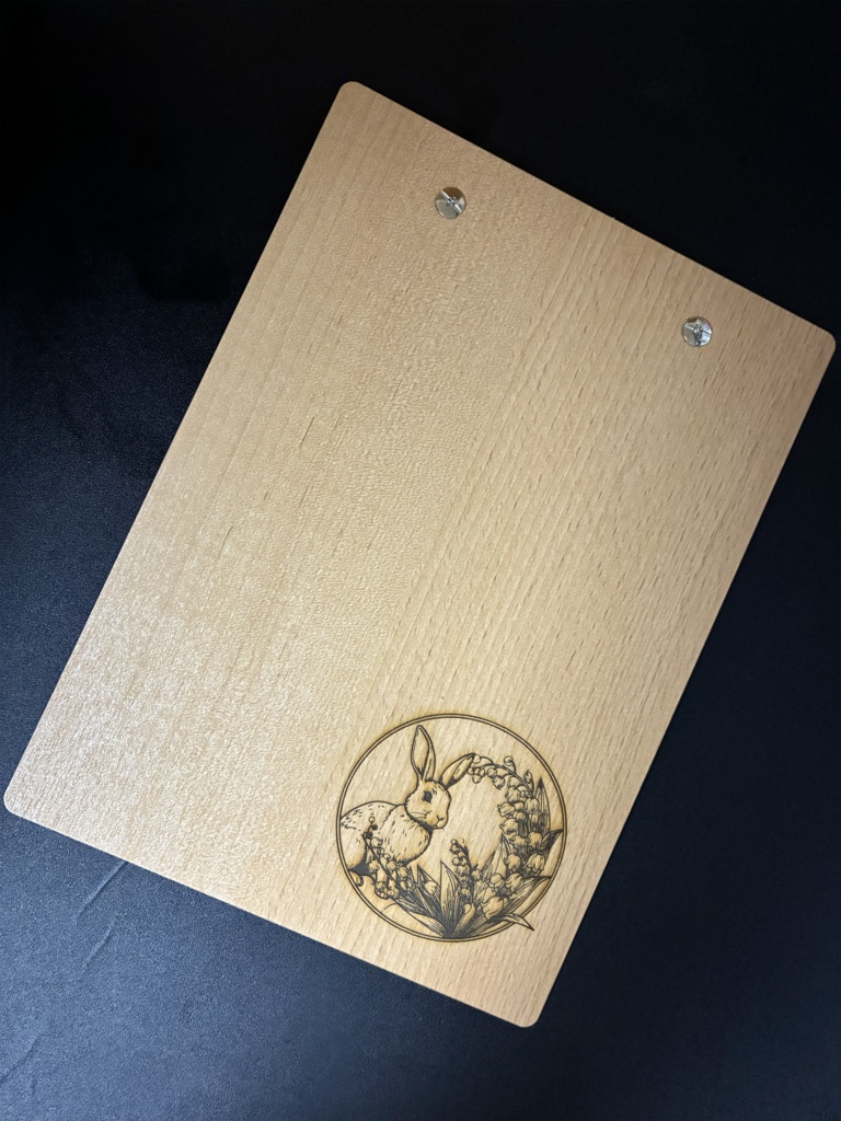 Wood Clipboard （誕生花×干支）
