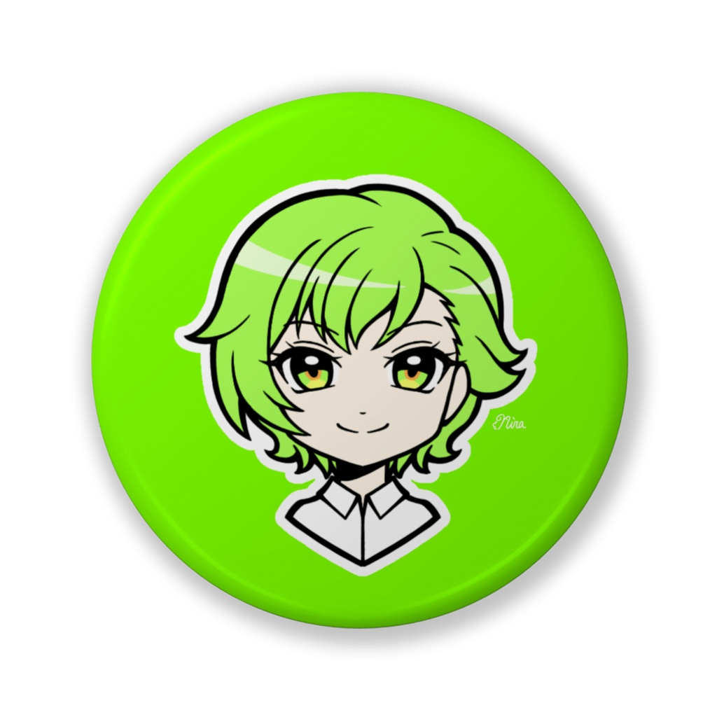 オリキャラ缶バッジ - 美香(オクラ)
