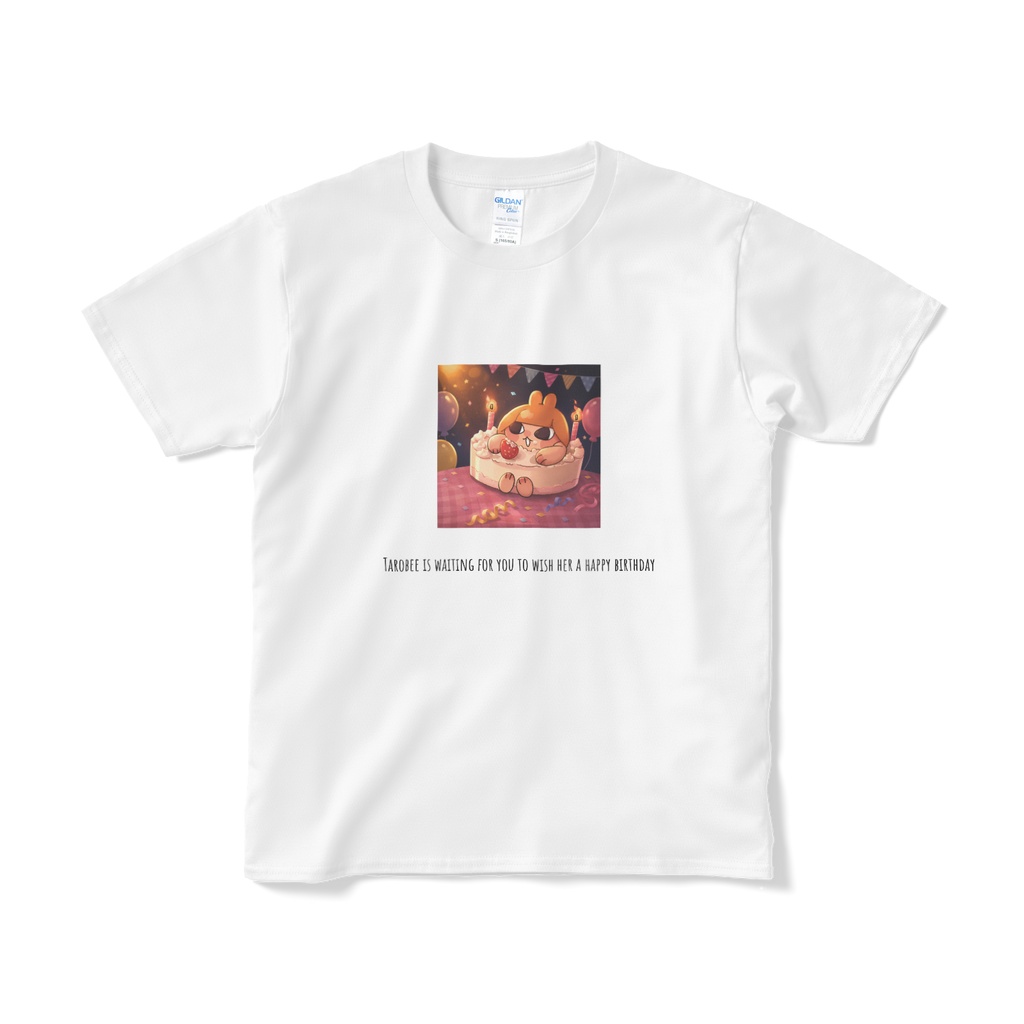 お誕生日Tシャツtarobee Birthday T白