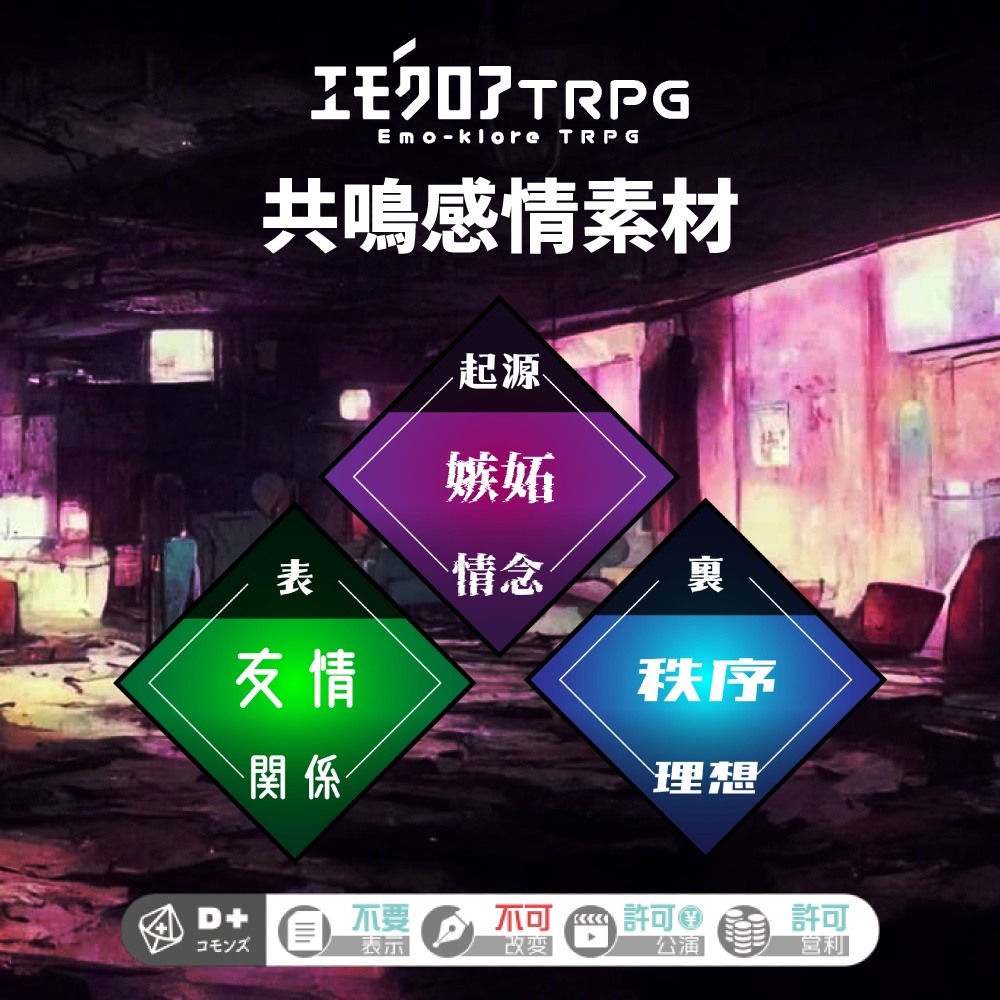 【エモクロアTRPG用】共鳴感情素材