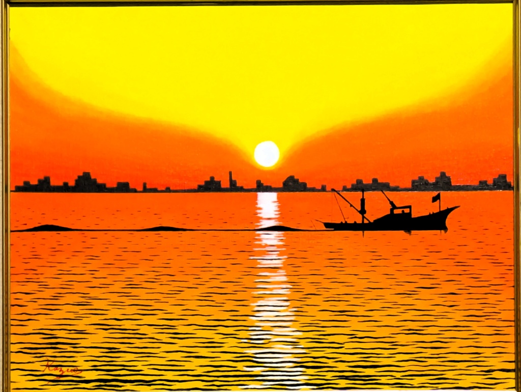 ★夕暮れの帰船