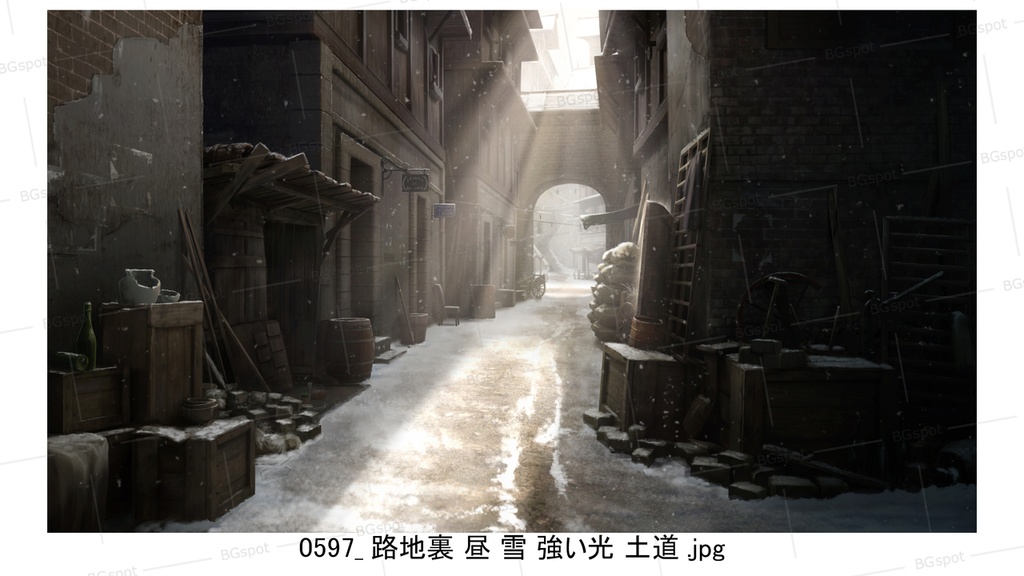 BG_21_汚い裏路地(土道ver)(雪ver)