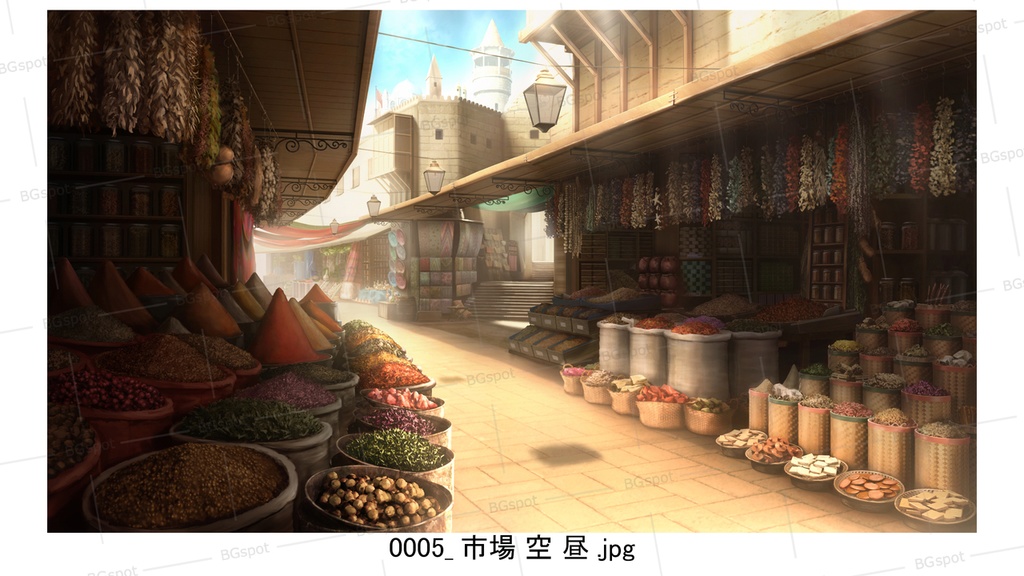 BG_23_スパイス香る市場ver1.0(空バージョン)