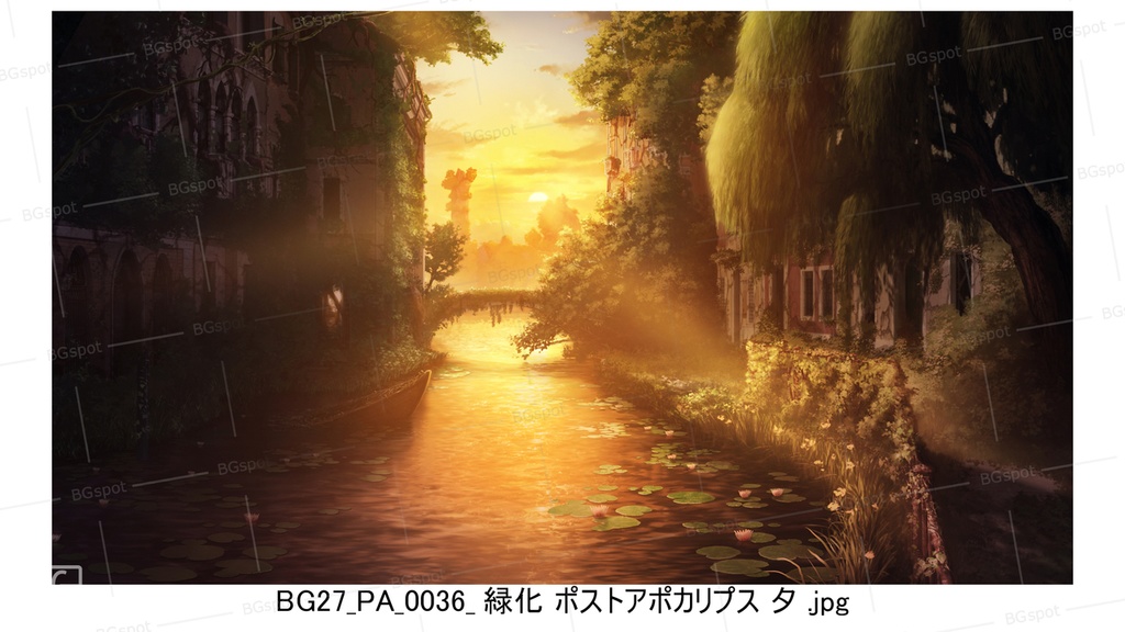 🖼️ 個別販売 【BG_27 運河の風景 ver1.0】