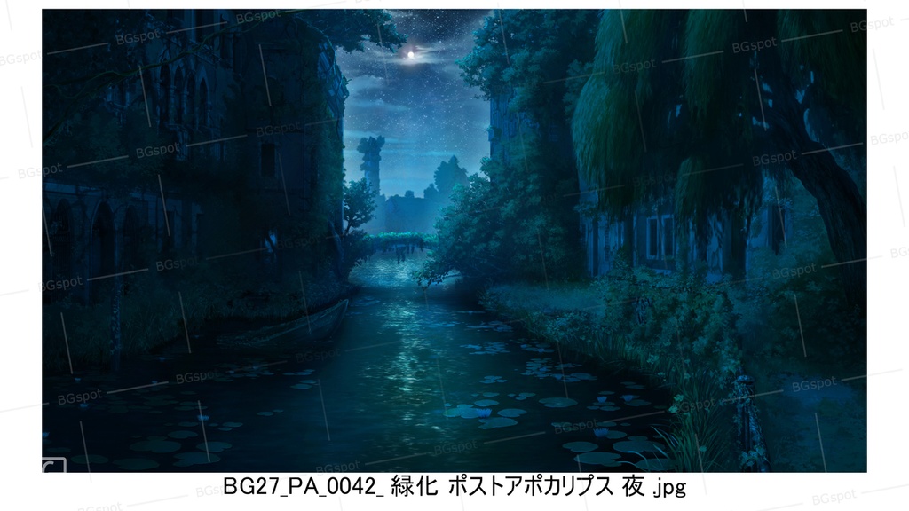 🖼️ 個別販売 【BG_27 運河の風景 ver1.0】
