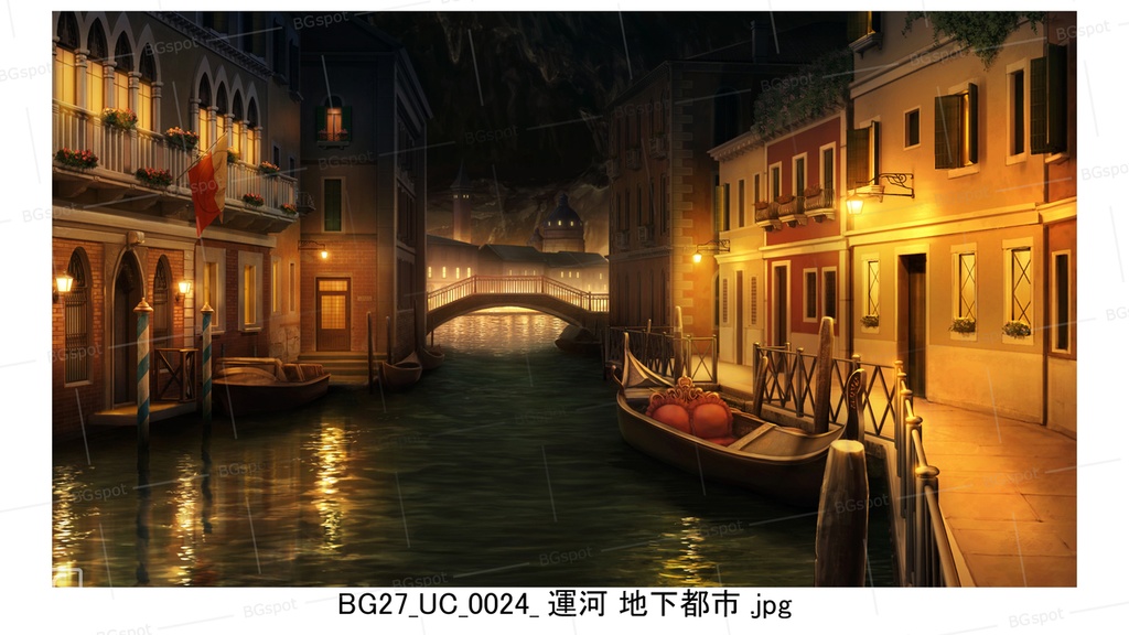 🖼️ 個別販売 【BG_27 運河の風景 ver1.0】